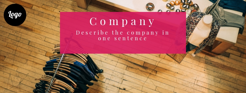 Women's clothing facebook cover, shop, image size 820x312 px