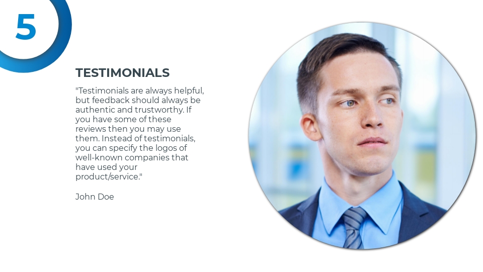 Business presentation template - J