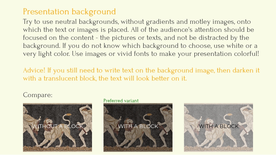 History lesson presentation sample