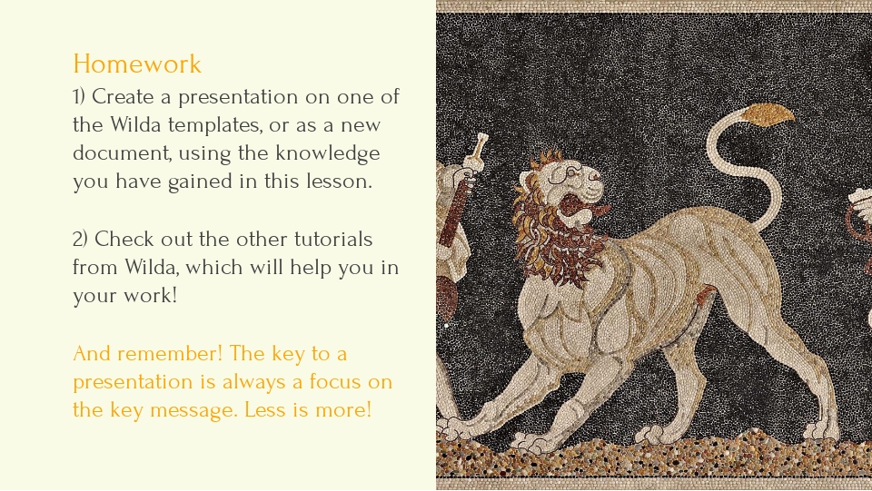History lesson presentation sample