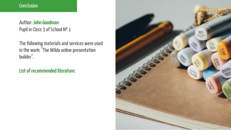 School presentation sample 