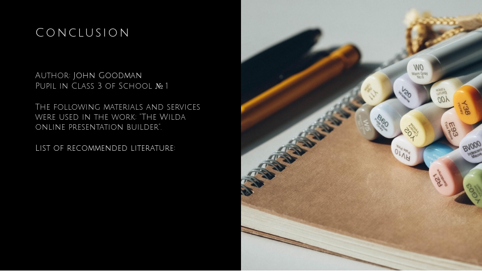 School presentations sample 