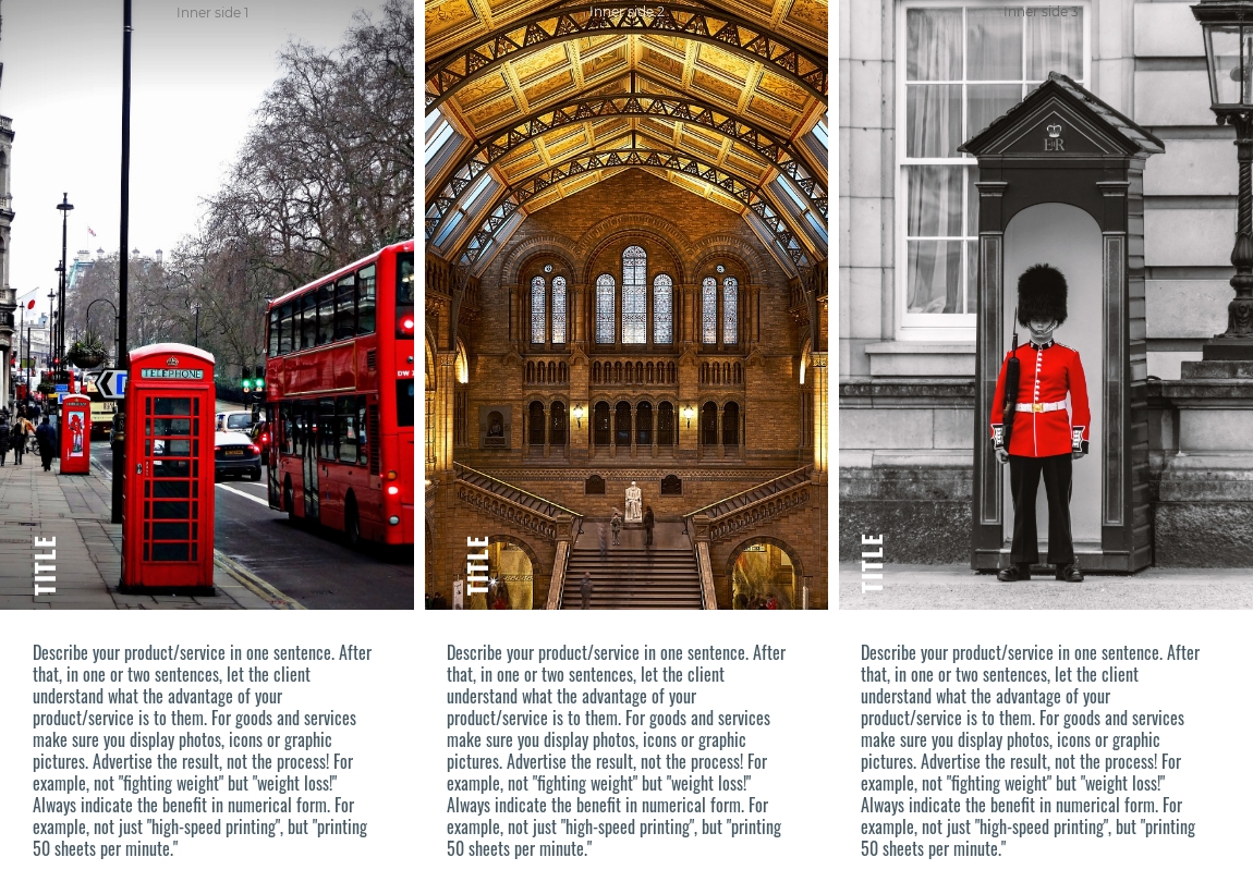 City tour tri-fold brochure sample