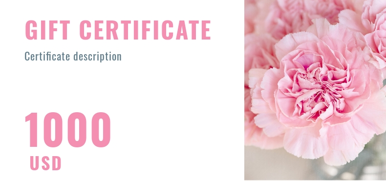  Gift certificate flyer template