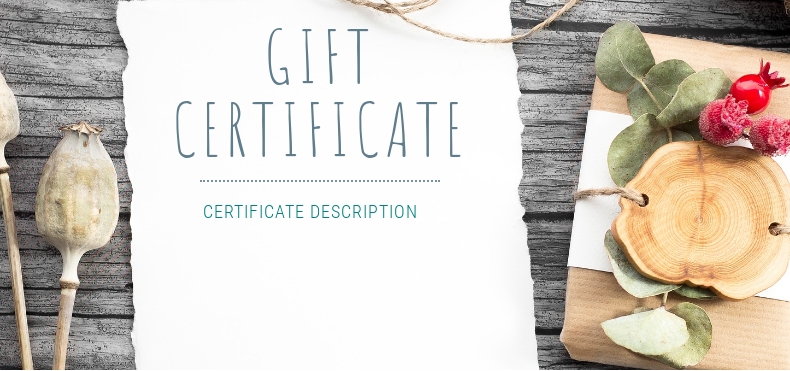  Gift certificate flyer template